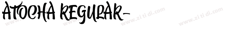 atocha regular字体转换